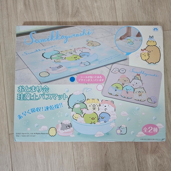Sumikkogurashi - Diatomite Stone Bath Mat (Bath Together Blue) - Picture 2 of 3